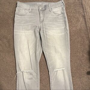 Old Navy Women's Light Gray Skinny Jeans